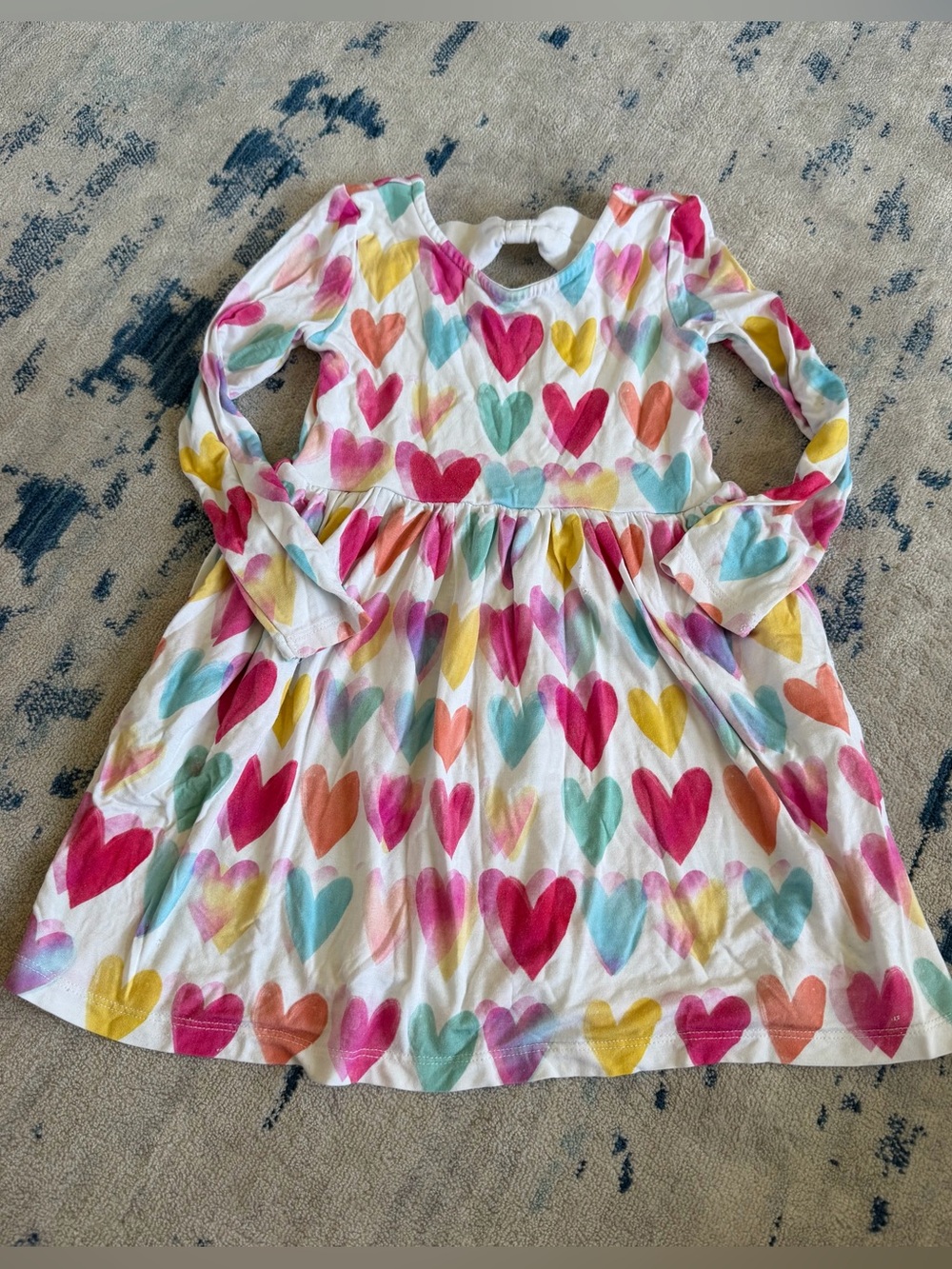 Play by Little Sleepies Watercolor Love Skater Dress with Bodysuit Size 3T